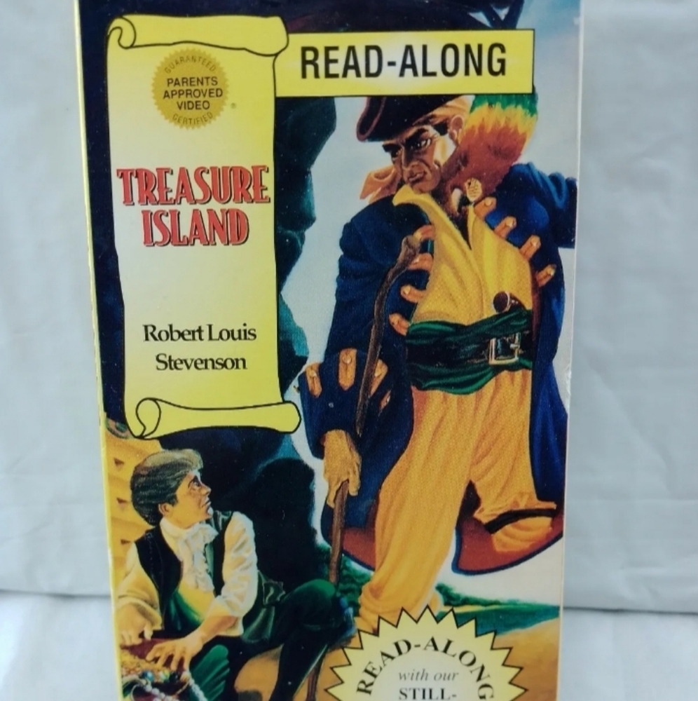 Treasure Island Read-A-Long (VHS 1990) Still Animation Video Classics